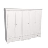 Шкаф Бейли 5 глухих дверей белый воск Шкаф Бейли 5 глухих дверей белый воск