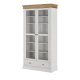 Шкаф Бостон-21G белый воск+антик - картинка 3 Шкаф Бостон-21G белый воск+антик - картинка 3