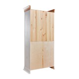 Шкаф Бостон 4+2 белый воск+антик - картинка 6