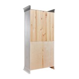 Шкаф Бостон 4+2 Белый воск+серый - картинка 6 Шкаф Бостон 4+2 Белый воск+серый - картинка 6