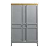 Шкаф для одежды Бон Вояж 20 Серый № 7042 / Антик № 24 картинка 2 Шкаф для одежды Бон Вояж 20 Серый № 7042 / Антик № 24 картинка 2