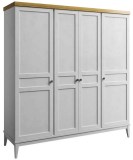 Шкаф для одежды Бон Вояж 40   Белый лак / Антик №24 картинка 1