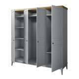 Шкаф для одежды Бон Вояж 40 Серый № 7042 / Антик № 24 картинка 4