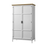 Шкаф для одежды Квадро-С 20 Белый лак + антик №24 картинка 3 Шкаф для одежды Квадро-С 20 Белый лак + антик №24 картинка 3