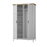 Шкаф для одежды Квадро-С 20 Белый лак + антик №24 картинка 5 Шкаф для одежды Квадро-С 20 Белый лак + антик №24 картинка 5