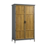 Шкаф для одежды Квадро-С 20 Серый №7042 + антик №24 картинка 1