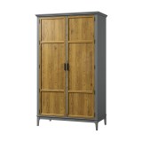 Шкаф для одежды Квадро-С 20 Серый №7042 + антик №24 картинка 3