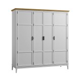  Шкаф для одежды Квадро-С 40 Белый лак  + антик №24 картинка 1