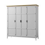 Шкаф для одежды Квадро-С 40 Белый лак + антик №24 картинка 3 Шкаф для одежды Квадро-С 40 Белый лак + антик №24 картинка 3