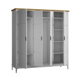 Шкаф для одежды Квадро-С 40 Белый лак + антик №24 картинка 4 Шкаф для одежды Квадро-С 40 Белый лак + антик №24 картинка 4