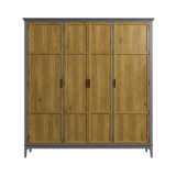 Шкаф для одежды Квадро-С 40 Серый №7042 + антик №24 картинка 2