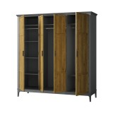 Шкаф для одежды Квадро-С 40 Серый №7042 + антик №24 картинка 5