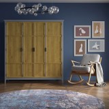 Шкаф для одежды Квадро-С 40 Серый №7042 + антик №24 картинка 6