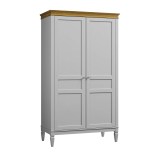 Шкаф для одежды Ольса-С 20 Белый лак + антик №24 картинка 1