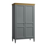 Шкаф для одежды Ольса-С 20 серый №7042 + антик №24 картинка 1