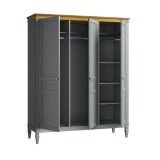 Шкаф для одежды Ольса-С 30 серый №7042 + антик №24 картинка 4