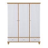 Шкаф для одежды Рандеву 33 (белый лак/антик-24) картинка 2 Шкаф для одежды Рандеву 33 (белый лак/антик-24) картинка 2