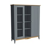 Шкаф для посуды 101 Пенни серый 7046/антик 24 картинка 1