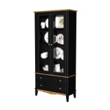 Шкаф для посуды 22 Пенни блэк/антик 24 картинка 2 Шкаф для посуды 22 Пенни блэк/антик 24 картинка 2