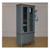 Шкаф для посуды 22 Пенни серый 7046/антик 24 картинка 11 Шкаф для посуды 22 Пенни серый 7046/антик 24 картинка 11