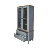 Шкаф для посуды 22 Пенни серый 7046/антик 24 картинка 6 Шкаф для посуды 22 Пенни серый 7046/антик 24 картинка 6