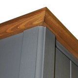 Шкаф для посуды 22 Пенни серый 7046/антик 24 картинка 9 Шкаф для посуды 22 Пенни серый 7046/антик 24 картинка 9