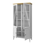 Шкаф для посуды Бон Вояж 22 Белый лак / Антик №24 картинка 3 Шкаф для посуды Бон Вояж 22 Белый лак / Антик №24 картинка 3