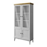 Шкаф для посуды Бон Вояж 22 Белый лак / Антик №24 картинка 4 Шкаф для посуды Бон Вояж 22 Белый лак / Антик №24 картинка 4