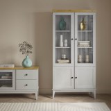 Шкаф для посуды Бон Вояж 22 Белый лак / Антик №24 картинка 5 Шкаф для посуды Бон Вояж 22 Белый лак / Антик №24 картинка 5