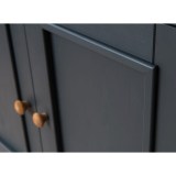 Шкаф для посуды Форест широкий серый 7012/бейц-масло картинка 12 Шкаф для посуды Форест широкий серый 7012/бейц-масло картинка 12