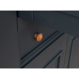 Шкаф для посуды Форест широкий серый 7012/бейц-масло картинка 3 Шкаф для посуды Форест широкий серый 7012/бейц-масло картинка 3