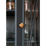 Шкаф для посуды Форест широкий серый 7012/бейц-масло картинка 5 Шкаф для посуды Форест широкий серый 7012/бейц-масло картинка 5