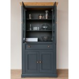 Шкаф для посуды Форест широкий серый 7012/бейц-масло картинка 6 Шкаф для посуды Форест широкий серый 7012/бейц-масло картинка 6