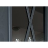 Шкаф для посуды Форест широкий серый 7012/бейц-масло картинка 9 Шкаф для посуды Форест широкий серый 7012/бейц-масло картинка 9