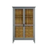 Шкаф для посуды Квадро-С 20/04 С серый №7042 + антик №24 купить картинка 2 Шкаф для посуды Квадро-С 20/04 С серый №7042 + антик №24 купить картинка 2