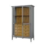 Шкаф для посуды Квадро-С 20/04 С серый №7042 + антик №24 купить картинка 3 Шкаф для посуды Квадро-С 20/04 С серый №7042 + антик №24 купить картинка 3