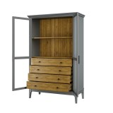 Шкаф для посуды Квадро-С 20/04 С серый №7042 + антик №24 купить картинка 4 Шкаф для посуды Квадро-С 20/04 С серый №7042 + антик №24 купить картинка 4