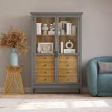 Шкаф для посуды Квадро-С 20/04 С серый №7042 + антик №24 купить картинка 6 Шкаф для посуды Квадро-С 20/04 С серый №7042 + антик №24 купить картинка 6