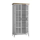 Шкаф для посуды Квадро-С 200-195 Белый лак + антик №24 картинка 4 Шкаф для посуды Квадро-С 200-195 Белый лак + антик №24 картинка 4