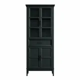 Шкаф для посуды Квадро-С 221-185 Блэк картинка 2 Шкаф для посуды Квадро-С 221-185 Блэк картинка 2