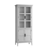 Шкаф для посуды Квадро-С 22GT-185  Белый лак картинка 1