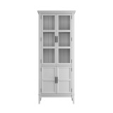 Шкаф для посуды Квадро-С 22GT-185 Белый лак картинка 2 Шкаф для посуды Квадро-С 22GT-185 Белый лак картинка 2