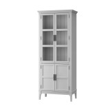 Шкаф для посуды Квадро-С 22GT-185 Белый лак картинка 3 Шкаф для посуды Квадро-С 22GT-185 Белый лак картинка 3