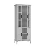 Шкаф для посуды Квадро-С 22GT-185 Белый лак картинка 4 Шкаф для посуды Квадро-С 22GT-185 Белый лак картинка 4