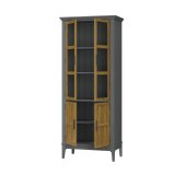 Шкаф для посуды Квадро-С 22GT-185 серый №7042 + антик №24 картинка 5 Шкаф для посуды Квадро-С 22GT-185 серый №7042 + антик №24 картинка 5