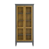 Шкаф для посуды Ольса-С 200 серый №7042 + антик №24 - картинка 2 Шкаф для посуды Ольса-С 200 серый №7042 + антик №24 - картинка 2