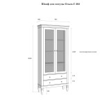 Шкаф для посуды Ольса-С 202 размеры