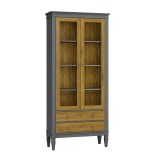 Шкаф для посуды Ольса-С 202 серый №7042 + антик №24 - картинка 1