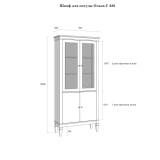 Шкаф для посуды Ольса-С 220 размеры