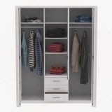 Шкаф Фьорд 123 белый воск картинка 2 Шкаф Фьорд 123 белый воск картинка 2